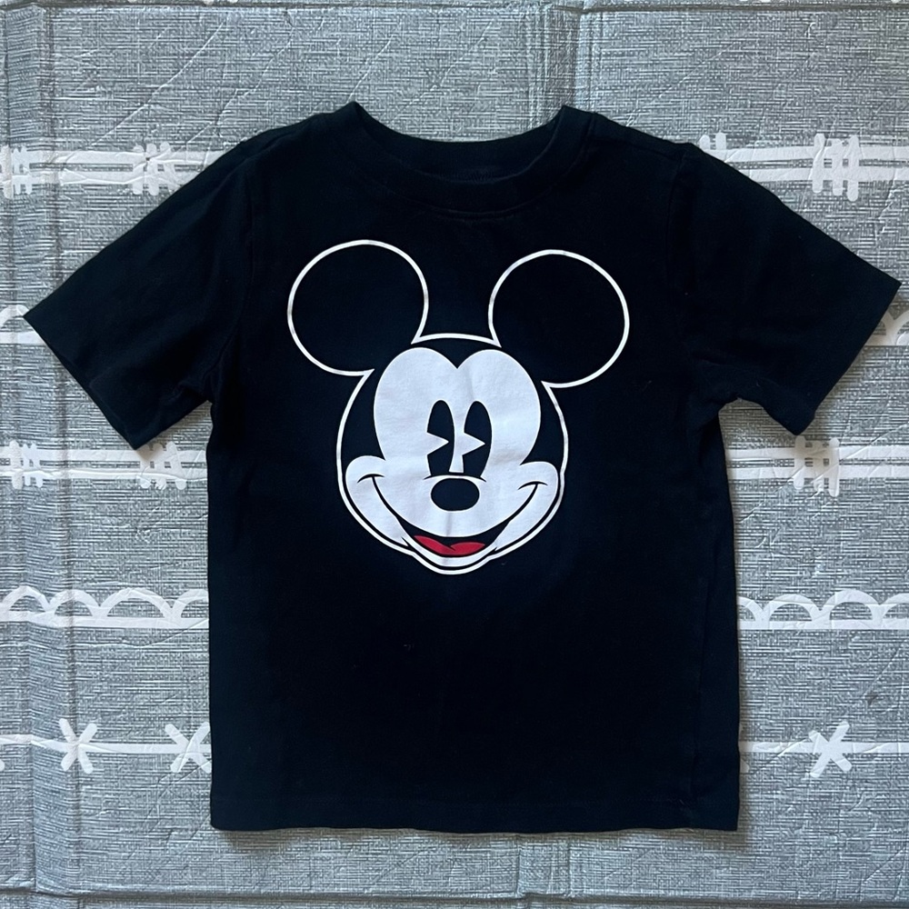 Old Navy Black Mickey Mouse Kids Tee